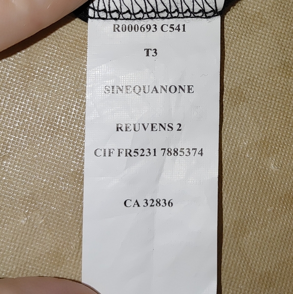 SINEQUANONE PARIS BEADED DRAPE FRONT DRESS 3/US L - Picture 7 of 9